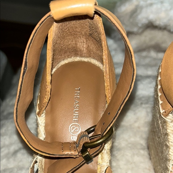 Treasure & Bond Tan Espadrille Shoes with Woven Soles - Picture 6 of 12